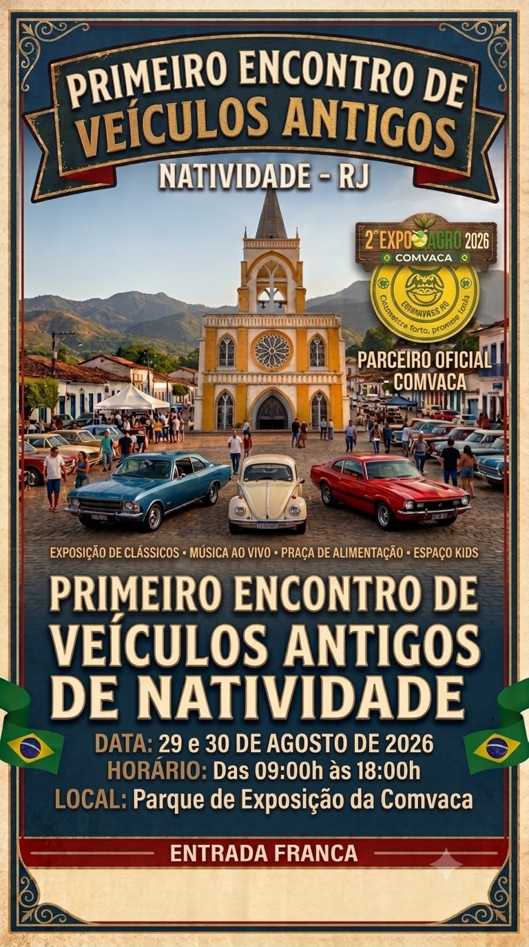 Os apaixonados por carros antigos já têm encontro marcado!
